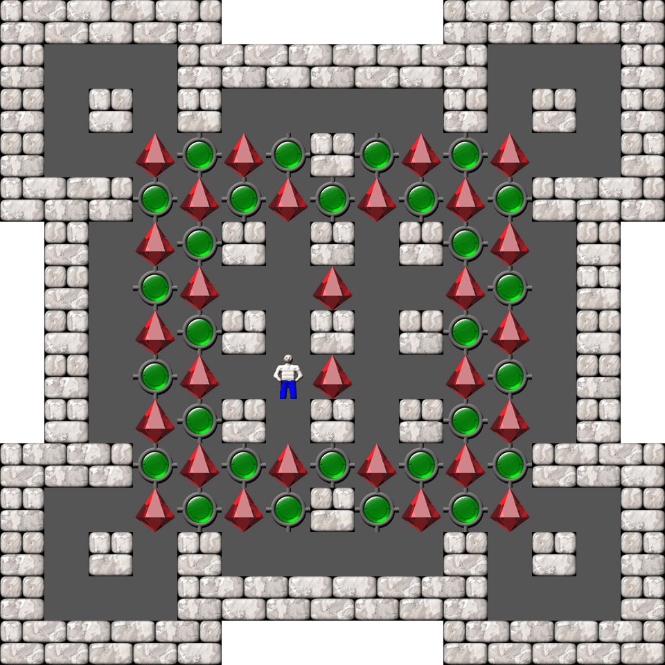 Sokoban Sasquatch 07 Arranged level 39